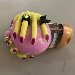 🔮Bath & Body LED Light Up Crystal Ball Hand Sanitizer Key Chain Holder ❤️‍🔥 HP